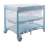 New Mini Berço Portatil Cercado Azul - Burigotto