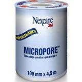 Nexcare 3M Micropore 10cm x 4.5m - 3m do brasil