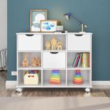Nicho Organizador 3 Gavetas Com Rodízio Branco Qmovi