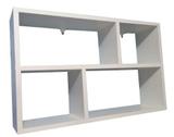 Nicho Retangular Prateleiras BRANCO 60Lx38Ax15P - Virtude móveis