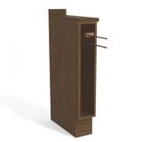 Nicho Toalheiro 15cm Vertical com Tampo Cozinha 18 Provenzza Kappesberg Jacaranda/Branco