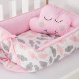 Ninho de Bebe Chuva de Amor com Almofada Nuvem 2P - Anjos enxovais