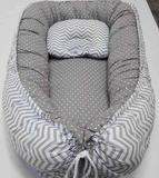 Ninho para Bebê - Chevron cinza com estrela - Capricho com capricho decor