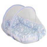 Ninho Para Bebe Com Mosquiteiro Nuvem Azul Céu BabyKinha
