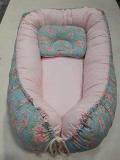 Ninho para Bebê - Floral rosa e azul - Capricho com capricho decor