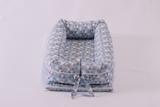 Ninho para bebe redutor berço triangulo azul - Conforty baby