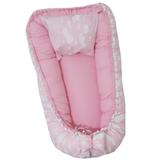 Ninho Redutor Milena Dual Face com Fronha Nuvem Rosa - 93