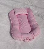Ninho Redutor Vira Bolsa Rosa Luxo - Elobaby