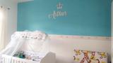 Nome Personalizado (Simples) 60cm + Coroa 20cm - Fabricação própria