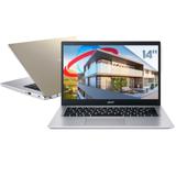 Notebook Acer Aspire A514 - i5, 8GB, SSD 256GB, Tela 14 Full HD, GeForce MX350, Gold, Windows 11