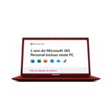 Notebook Positivo Motion Red Q464C-O Intel Atom Quad Core Windows 10 Home 14,1'' VermelhoInclui Microsoft 365*