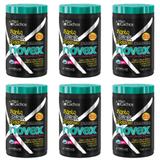 Novex Meus Cachos Santo Black Creme Tratamento 1kg (Kit C/06)
