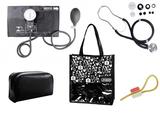 Novo Kit Aparelho de Pressão com Estetoscópio Rappaport Premium Preto + Bolsa JRMED
