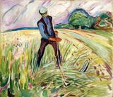 O Ceifeiro - Edvard Munch - Tela 30x35 Para Quadro - Santhatela
