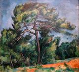 O Grande Pinheiro - Paul Cézanne - Tela 30x32 Para Quadro - Santhatela