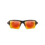 Oakley FLAK 2.0 XL OO9188 918880 Preto Lente Vermelho Ruby Prizm Tam 59
