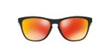 Oakley FROGSKINS OO9013 9013C9 Preto Lente Vermelho Ruby Prizm Tam 55
