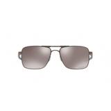 Oakley GAUGE 6 OO6038 603806 Prata Lente Polarizada Preto Prizm Tam 57