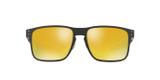 Oakley HOLBROOK METAL OO4123 412313 Preto Lente Espelhado Amarelo Iridium Tam 55