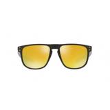 Oakley HOLBROOK R OO9377 937705 Preto Lente Espelhado Amarelo Iridium Tam 55