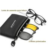 Óculo de Sol Bifocal Leitura c/3 lentes polarizados-Clip On - Mega-xt