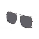Óculos Calvin Klein Ck8581 Clip 015 Grafite Clip-On Lente Cinza Tam 54