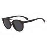 Óculos Calvin Klein Jeans Ckj817S 256 Marrom Lente Cinza Flash Tam 48
