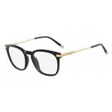 Óculos CK Ck5965 001 Preto Ouro Lente Tam 52