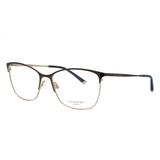 Óculos de Grau Ana Hickmann Feminino AH1351 01A - Marrom Bronze e Dourado