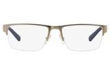 Óculos de Grau Armani Exchange AX1018L 6020/54 Prata Fosco