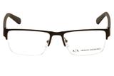 Óculos de Grau Armani Exchange AX1018L 6086/54 Cinza Escuro Fosco