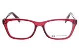 Óculos de Grau Armani Exchange AX3006L 8003/52 Cereja Transparente