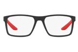 Óculos de Grau Arnette AN7109L 2487/53 Preto Emborrachado/Vermelho