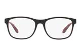 Óculos de Grau Arnette AN7136L 2444/54 Preto Emborrachado/Vermelho