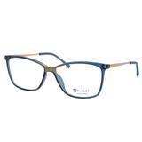 Óculos de Grau Bulget Feminino BG4106 C04 - Acetato Azul Transparência