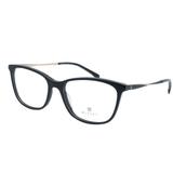Óculos de Grau Bulget Feminino BG6262 - Acetato Preto e Haste Torcida Preta e Dourada