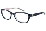 Óculos de Grau Capricho Cat Eye 76004 815/48 Azul com Rosa
