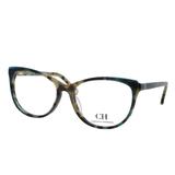 Óculos de Grau Carolina Herrera Feminino VHE804 07UH - Acetato Tartaruga Marrom e Azul Translucido