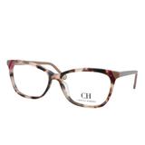 Óculos de Grau Carolina Herrera Feminino VHE806L 0AGK - Acetato Tartaruga Marrom e Bege