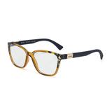 Óculos de Grau Colcci AMY C6077 J46 54 Marrom Translúcido Haste Preto Lente Tam 53