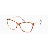 Óculos De Grau Einoh MB2751 C2 Tartaruga/Laranja Lente Tam 55