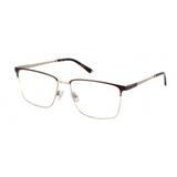 Óculos De Grau Einoh MJ2571 C3 Marrom/Prata Lente Tam 55