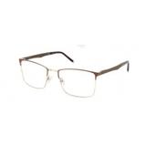 Óculos De Grau Einoh MJ2610 C1 Marrom/Prata Lente Tam 55