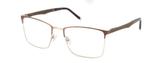 Óculos De Grau Einoh MJ2610 C1 Marrom/Prata Lente Tam 55