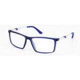 Óculos De Grau Einoh MT2771 C3 Azul Lente Tam 56