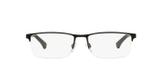Óculos de Grau Emporio Armani EA1041 3094 Preto Prata Lentes Tam 55