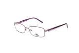 Óculos De Grau Feminino Lacoste De Metal Roxo