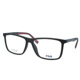 Óculos de Grau Fila Masculino VF9244 0U28 - Acetato Preto e Vermelho Fosco