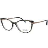 Óculos de Grau Grazi Feminino GZ3056 G083 - Acetato Tartaruga Marrom e Metal Bronze - Grazi massafera