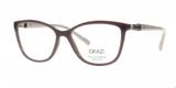 Óculos de Grau Grazi Massafera GZ3022B E102 Marrom Com Cristais Da SWAROVSKI Lente Tam 53